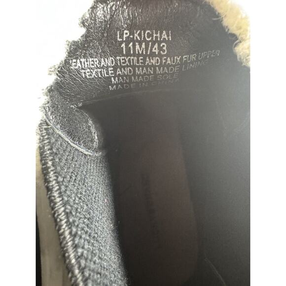 Lucky Brand Chelsea Boots Womens 11M Black Kichai Casual Comfort Faux Fur Suede - Picture 8 of 8